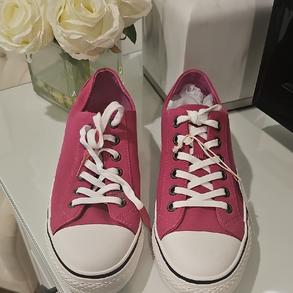ASH -Pink Canvas Sneakers NWT